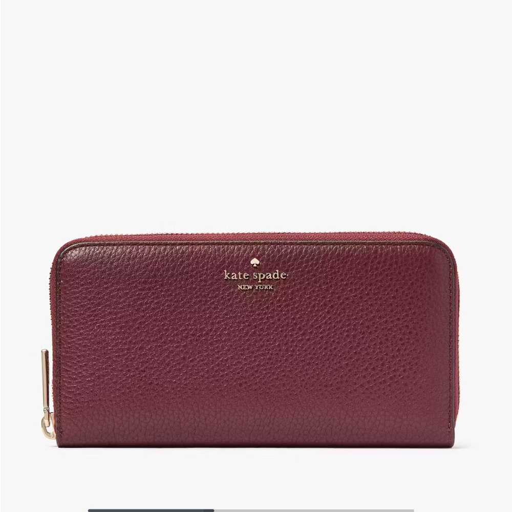 Kate Spade Lena Large Continental Wallet, Cherrywood - Picture 1 of 5